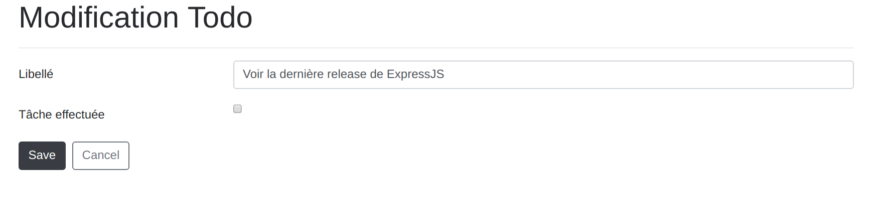 Modifier un todo