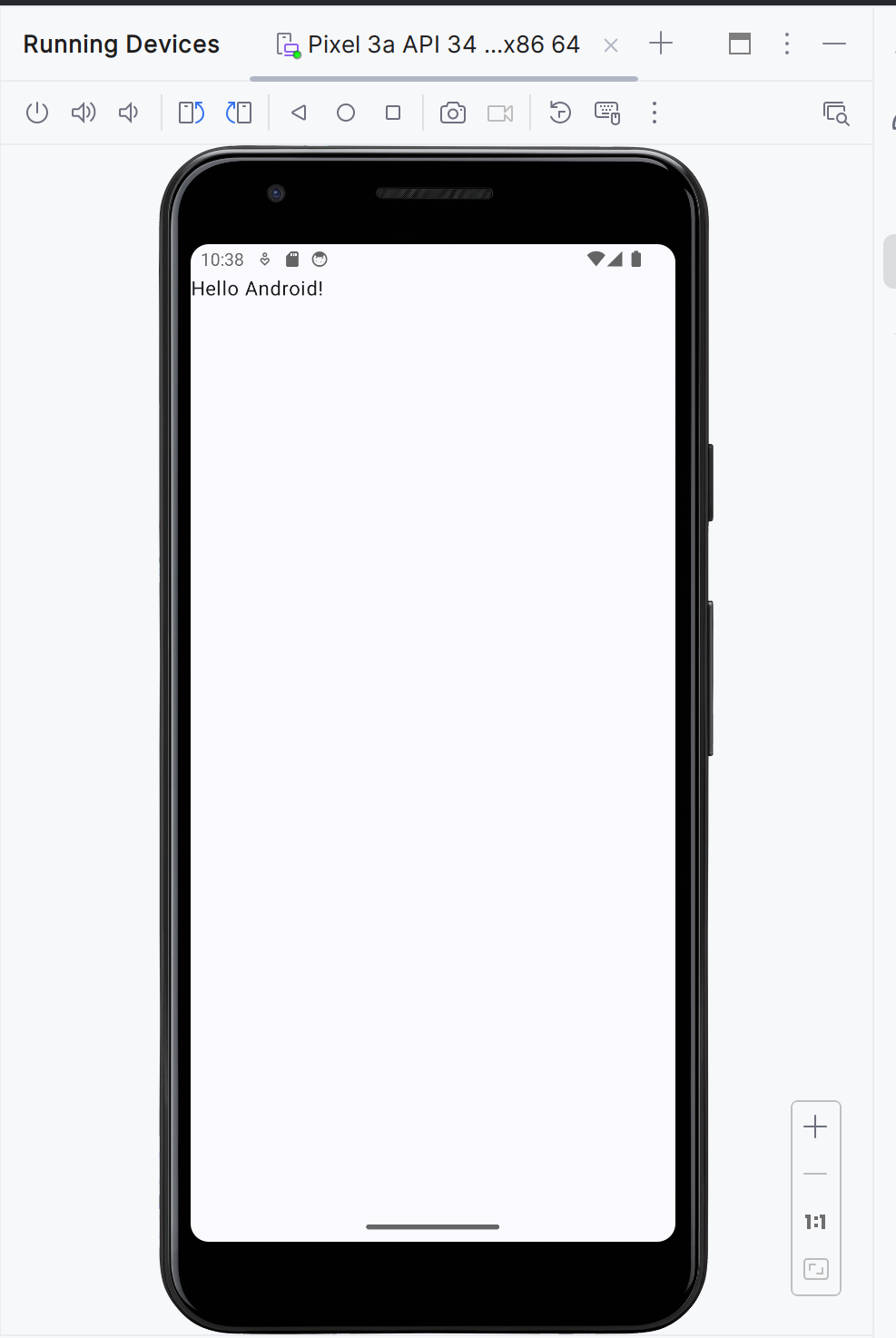 Hello world application